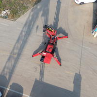 Mini-grue araignée portable de 5 tonnes, type chenille, grue araignée hydraulique pour opérations en entrepôt et dans les espaces étroits