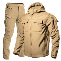 Ropa y Pantalones Impermeables y Cortavientos de Forro Polar Cálido para Invierno, de Color Sólido, Adecuados para Pescar