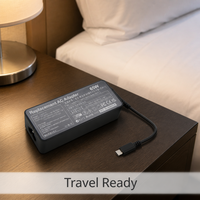 Chargeur 65W Thinkpad X1 Carbon USB C Type C Adaptateur d'alimentation pour Yoga X270 X280 T580 P51s P52s E480 E470 s2