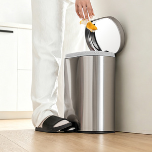 Cestino a Pedale in Acciaio Inossidabile per Cucina, per Rifiuti Alimentari e Spazzatura Quotidiana - Product Image 2