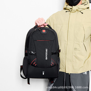 Leisure Time <b>Backpack</b> 16-Inch Laptop Capacity USB Charging Business Travel Leisure Use - Product Image 1