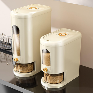 <b>Kitchen</b> Household Large Capacity Grain Dispenser sealed Rice Jar Rotating Rice <b>Storage</b> <b>Box</b> - Product Image 1