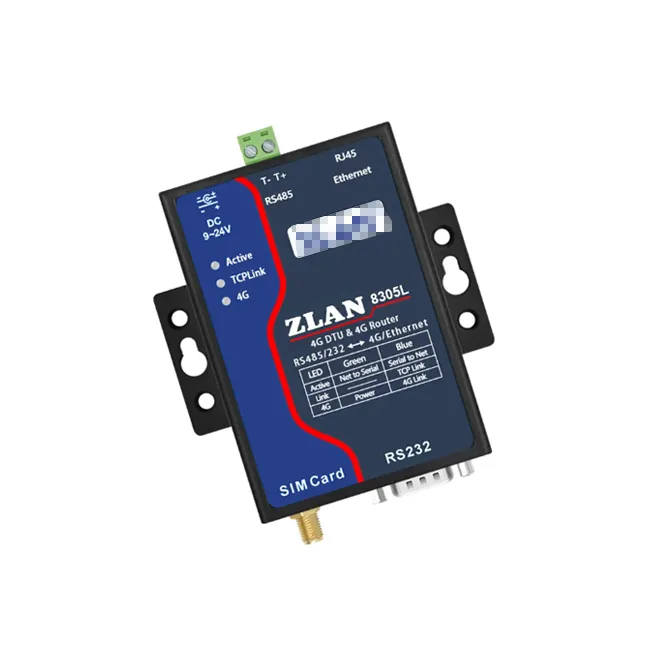 ZLAN8305L 4g gateway serial port to 4G GPRS RJ45 high speed IoT modern device