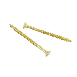 Tornillos turbo de <span class=keywords><strong>madera</strong></span> <span class=keywords><strong>Spax</strong></span> chapados en zinc amarillo con cabeza CSK doble de accionamiento PZ3 y rosca dentada - Product Image 1