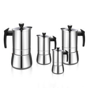 Haute qualité 304 acier inoxydable électrique Moka Pot 6 tasses clair verre Borosilicate expresso cafetière moka <span class=keywords><strong>percolateur</strong></span> - Product Image 2