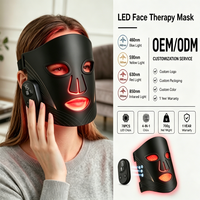 Masque de luminothérapie pour le soin de la peau du visage, personnalisable, sans fil, à aspiration magnétique, lumière rouge thérapeutique