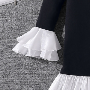 Vêtements pour enfants <span class=keywords><strong>de</strong></span> haute qualité en gros, robes élégantes en tricot à volants en mousseline <span class=keywords><strong>de</strong></span> soie pour filles adolescentes <span class=keywords><strong>de</strong></span> 8 à 12 <span class=keywords><strong>ans</strong></span> - Product Image 5