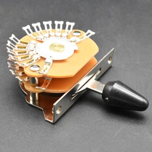 Commutateur de sélection de micros à 5 voies Super 24 Lugs, commutateur de conversion de tonalité pour guitare électrique, livré avec des embouts noirs/crème/blancs - Product Image 3