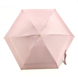 2025新款迷你口袋雨伞女庞基黑色涂层6折折叠便携式防紫外线手动控制现代旅行全 - Product Image 3