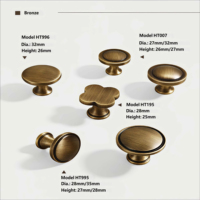 Poignées de meuble semi-circulaires en laiton, style rétro américain, finition bronze antique, pour tiroirs de chambre, entrepôt et cuisine
