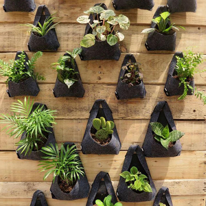 Sacs de culture en feutre horticole noir, écologiques et durables, 1 gallon, ronds, pour jardinage, fournis par le fabricant - Product Image 4