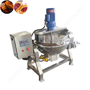 Price Of Steel Jam Making Kettle Cooking Pot Electrical Heating Jacket Kettle homogenizer jacketed kettle with agitator - Product Image 3