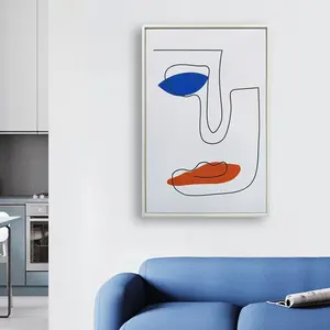 Modernes Bild Beste abstrakte Kunst Einfache Wand dekor Linie Zeichnung Gemälde für Wohnzimmer
