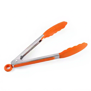 Utility Tong for Kitchen Silver Color Stainless Steel Tongs <b>Set</b> Premium Stainless Steel Bar Kitchen Gadget - Product Image 1