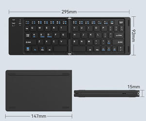 Small Colapsible <b>Keyboard</b> Tastatur Klappbar Eu Wireless Bluetooth Foldable <b>Keyboard</b> for Tablet - Product Image 3