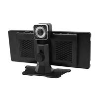 Caméra embarquée portable universelle 10,26 pouces, caméra de tableau de bord sans fil Android Auto avec GPS et affichage de recul pour une conduite sécurisée.