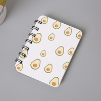 Carnet de notes A7 à spirale, motif dessin animé, mignon, à feuilles mobiles, portable, pour étudiant, cadeau, vente en gros de livres