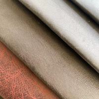 Tissu en similicuir PU gaufré imprimé, bronzé, tricoté, imperméable, enduit PU, 100 % polyester, fausse fourrure, suède uni pour ameublement