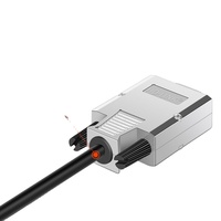 Connecteur VGA sans soudure, mâle, 3 rangées, 15 broches, prise 3-6/9, interface VGA, coque métallique sans soudure