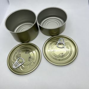 Boîtes de conserve en métal pour la conservation de la viande en vrac de Chine, 100/130/200 grammes, rondes, 2 pièces, vides, boîtes de conserve en métal pour sardines à vendre - Product Image 5
