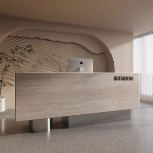 Tùy Chỉnh Nhà Hàng Quầy Bar Thiết Kế Văn Phòng Cửa Hàng Bàn Tiếp Tân Thương Mại Cà Phê Hiện Đại Cửa Hàng Quầy Bar - Product Image 5