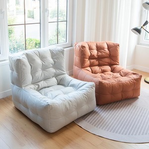 Tecnología de tela perezosa sofá Waffle Bean Bag Tatami sala de estar balcón marco de acero inoxidable adulto silla individual hogar - Product Image 2
