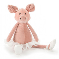 Vente chaude du fabricant 2025, jouets en peluche super doux, animaux de ballet, panda, éléphant, cochon, licorne, hippopotame, en polyester habillé