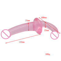 Dildo Doble de TPE Suave, Dildo de Doble Cara sin Correa, Dildo con Correa para Mujeres, Tamaño Pequeño, Juguete Sexual Lésbico con Dos Cabezas de Pene