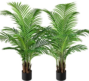 4-Foot trong nhà/ngoài trời nhân tạo nhiệt đới trầu hạt cây sống động như thật trang trí nhà cho phòng ngủ phòng khách văn phòng cao thẩm mỹ - Product Image 2