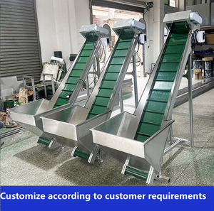 Nieuwe Staat Automatische Spuitgietmachine Kleine Voeding Lift Riem Transportband Klim <span class=keywords><strong>Express</strong></span> Verpakking Transportband Transportband - Product Image 6