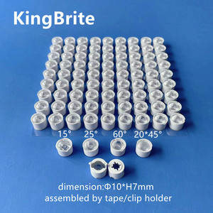 Lentille individuelle 15/30/45/60 degrés <span class=keywords><strong>10mm</strong></span> petites lentilles <span class=keywords><strong>led</strong></span> 3535 - Product Image 1