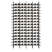 Aoleidun Meuble à vin sur pied de style industriel en acier inoxydable, présentoir mural pour bouteilles, modèle HB-087