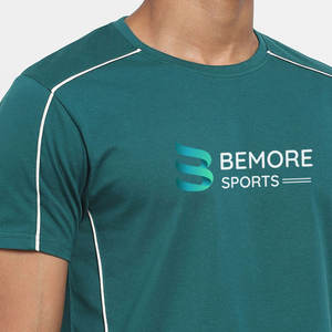 T-shirt décontracté personnalisable de haute qualité 100% coton col rond pour hommes Streetwear Mode T-shirts unis pour hommes été - Product Image 4