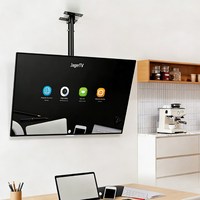 Soporte de Techo Abatible para TV Zeno, Ajustable en Altura de 32-80 Pulgadas, Soporte de Acero Laminado en Frío para Monitor/TV T6905L
