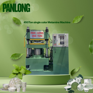 Machine de fabrication de plaques en mélamine PANLONG 450T de haute qualité, capacité de 800 à 5000 pièces/12h, pour la vaisselle hôtelière, le mahjong et les dominos - Product Image 1