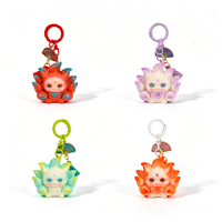 Nouveau porte-clés porte-bonheur renard à neuf queues, breloque de sac en vinyle inspirée du mythe chinois ShanHai, pendentif figurine de dessin animé mignon, accessoire pour sac à dos