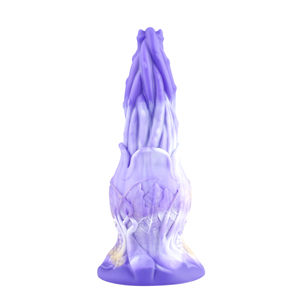 Hismith Dildo in Silicone da 8.76 Pollici, Lunghezza Inseribile 7.5 Pollici, Giocattolo Anale a Forma di Pianta H Viola, Ispirato alla Fantasia con Sistema KlicLok, Vendita all'Ingrosso - Product Image 1