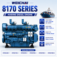 Weichai 8170 Serie Wassergekühlter Motor Reihen-Dieselmotor für Passagierfähren und Ingenieurfahrzeuge