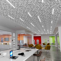 Paneles de aluminio en relieve de diseño moderno, sistema de fachada tallada para decoración arquitectónica Interior Exterior para revestimiento de Centros Comerciales