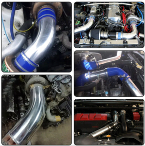 4 इंच 102 मिमी 45 डिग्री एल्यूमीनियम टर्बो इंटरकूलर पाइप पाइप पाइप पाइप पाइप पाइप पाइप - Product Image 6