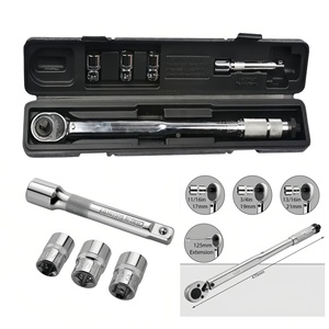 Clé dynamométrique à cliquet pré-ajustée 1/2" 28-210 Nm, jeu de 5/7 pièces avec bouton de déverrouillage rapide - Product Image 4