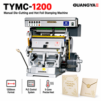 Presse à embosser et à estamper TYMC-1200 pour cartes d'invitation en papier, papeterie, machine de découpe manuelle 1200 mm