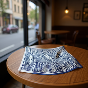 Foulard quadrato 70x70 cm con motivo a pois, piccolo foulard da donna, accessorio moda - Product Image 2