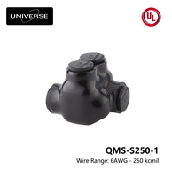   Connecteurs de câblage électriques isolés à raccordement en série Mti-Tap, 1 port, entrée simple face, pour fils de calibre 6AWG-250 Kcmil 600V