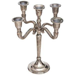 Candelabro de Aluminio de 5 Brazos Serie Signature, Elegante Soporte Decorativo Multicolor para el Hogar y la Oficina - Product Image 1