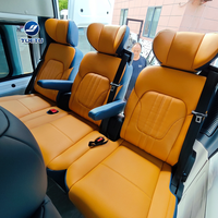 Banc en cuir 3 places avec ceinture de sécurité et accoudoir pour Mercedes Benz Vito Sprinter Transit Van