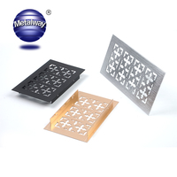Couleur personnalisable pour les grilles d'aération Nouveau Design Or/Noir en alliage d'aluminium Trou de ventilation Couvercle décoratif pour cabine de cuisine