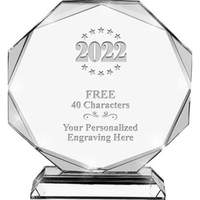 Vente en gros de trophées en cristal clair K9 Logo personnalisé Verre imprimé au laser UV Décoration Souvenirs Cadeaux sur le thème de l'amour