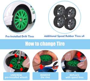 Voiture télécommandée Ept 1/24, modèle RC, véhicule haute vitesse, drift 4x4, jouet de course - Product Image 4