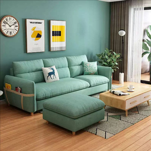 2024 Contemporáneo completo colorido marco de madera maciza conjunto pequeño nórdico superventas cuero cómodo sofá conjunto de muebles